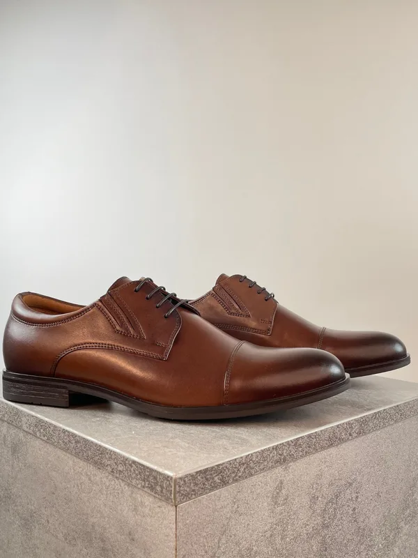 Brązowe klasyczne buty Kellen — Konopka Shoes
