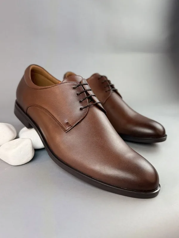 Brązowe półbuty Kellen — Konopka Shoes