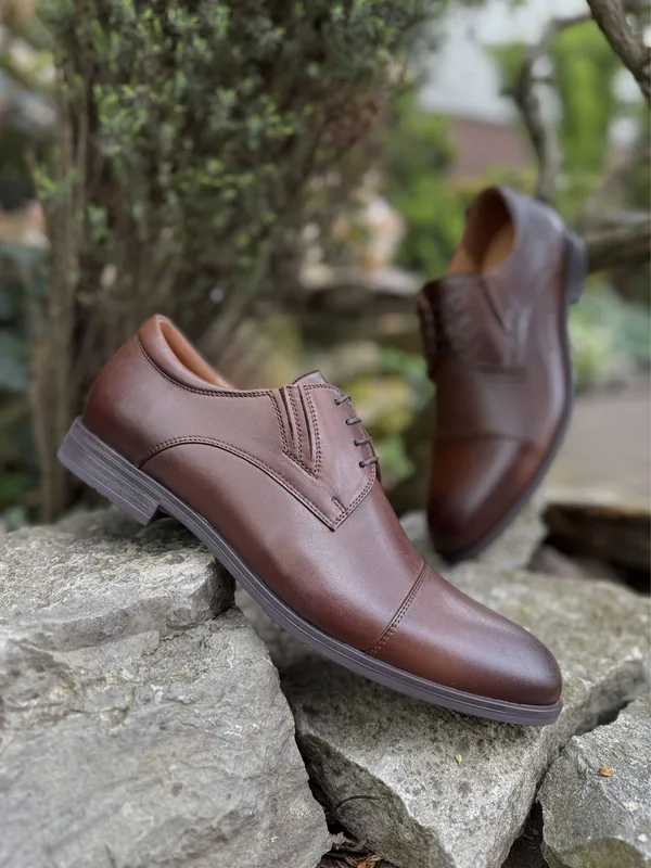 Brązowe półbuty Kellen — Konopka Shoes
