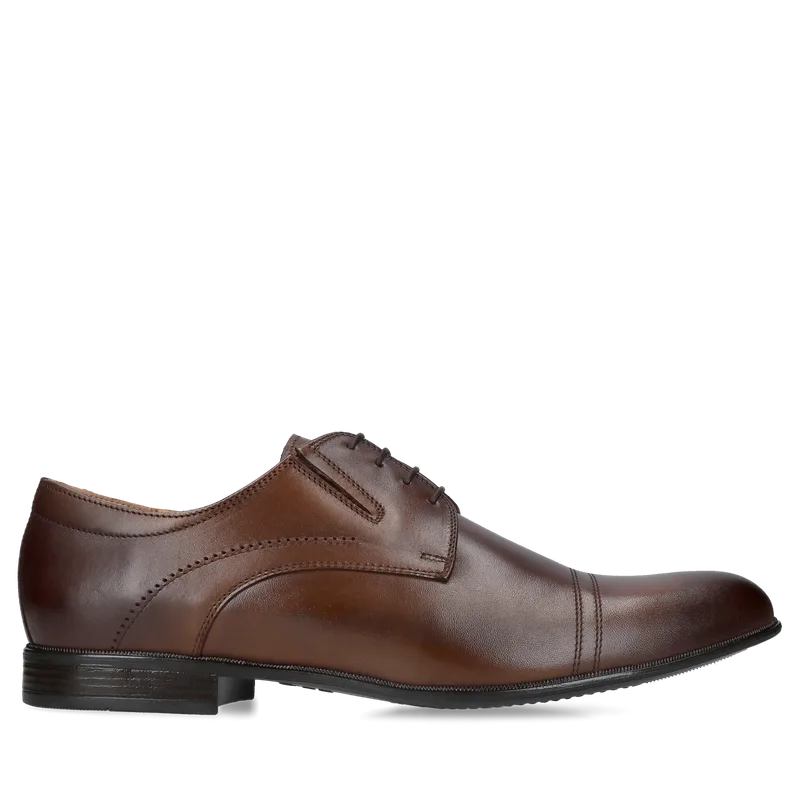 Brązowe półbuty Kellen — Konopka Shoes
