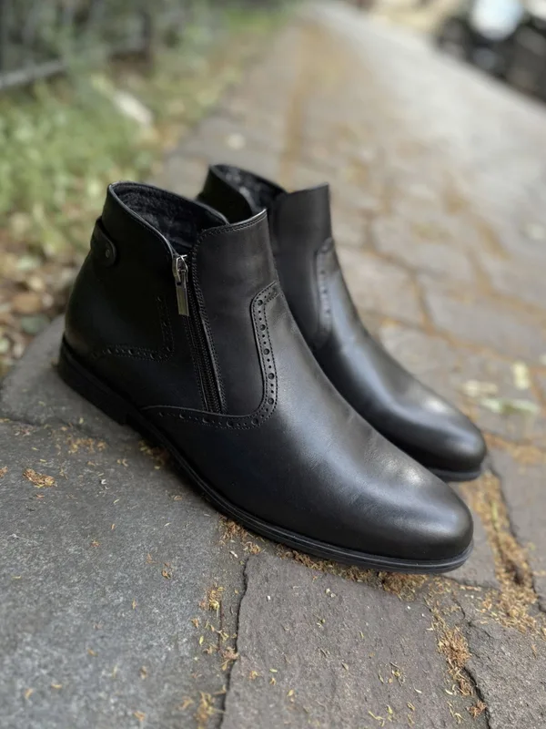 Czarne trzewiki Henrik — Konopka Shoes