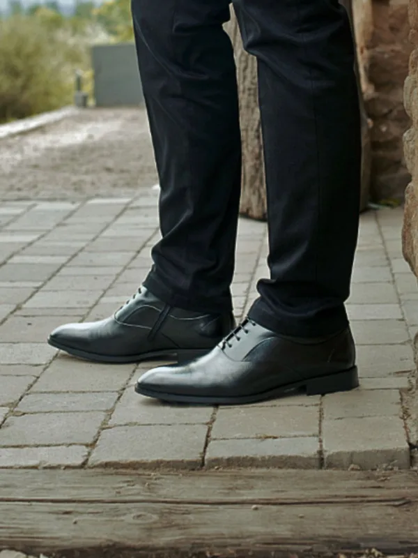 Czarne trzewiki Sergio — Konopka Shoes