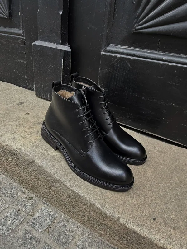 Czarne trzewiki Liam — Konopka Shoes