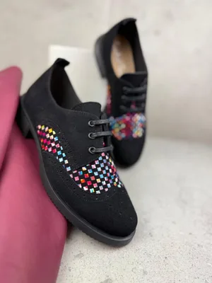 Czarne półbuty Julia — Konopka Shoes
