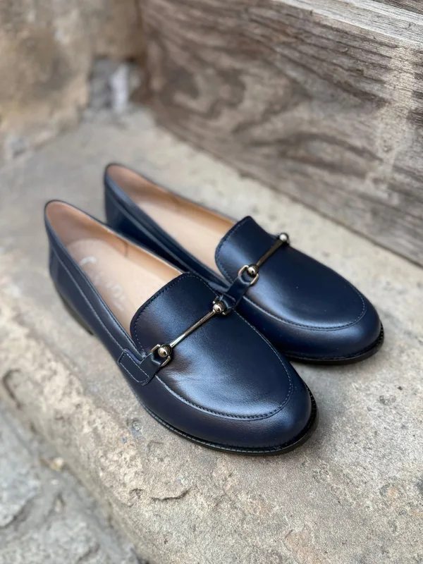 Granatowe półbuty Julia — Konopka Shoes