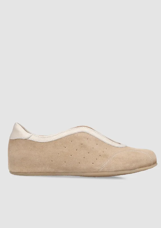 Beżowe sneakersy Julia — Konopka Shoes