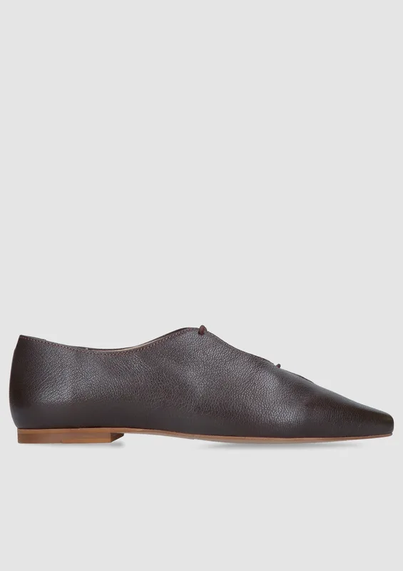 Brązowe półbuty Chiara — Konopka Shoes