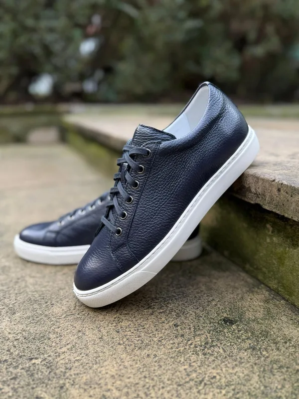 Granatowe sneakersy Fotyn — Konopka Shoes