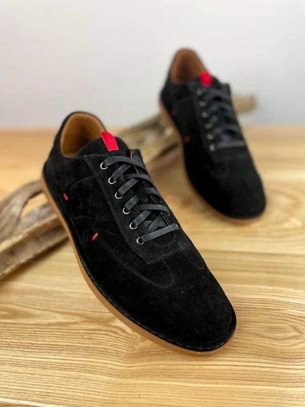 Czarne półbuty Casey — Konopka Shoes