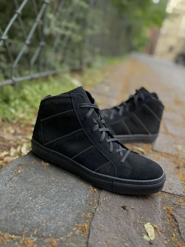 Czarne trzewiki Ole — Konopka Shoes