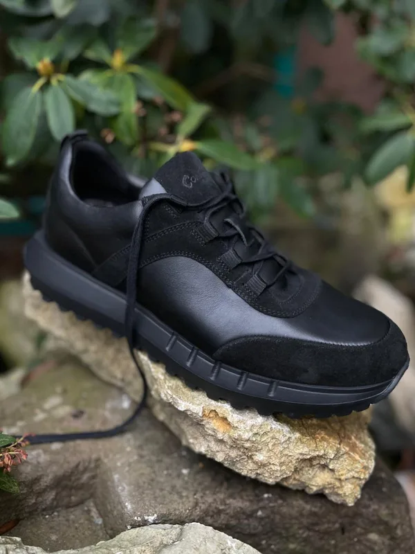Czarne Sneakersy Robert — Konopka Shoes