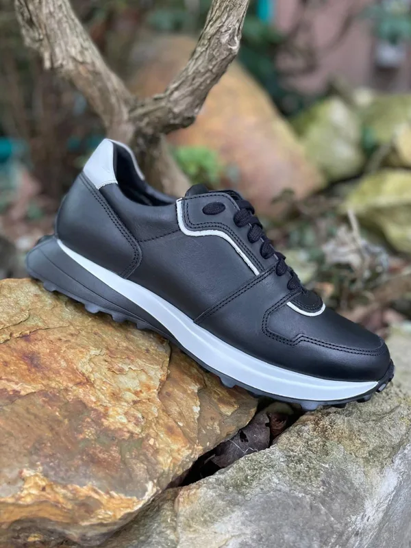 Czarne Sneakersy Cillian — Konopka Shoes