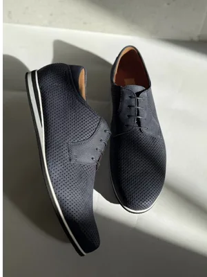 Granatowe półbuty Ksawery — Konopka Shoes