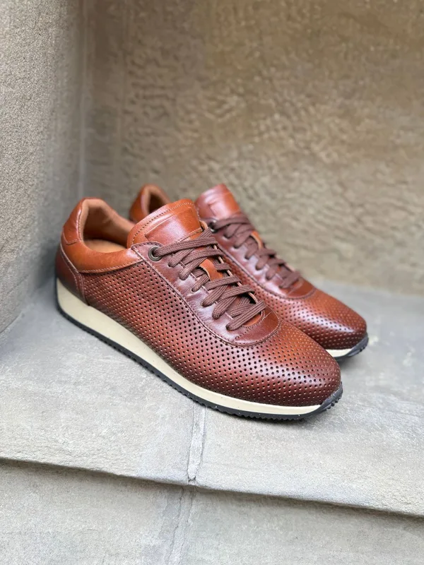 Brązowe półbuty James — Konopka Shoes