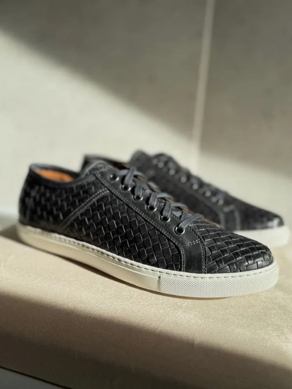 Granatowe sneakersy Fotyn — Konopka Shoes