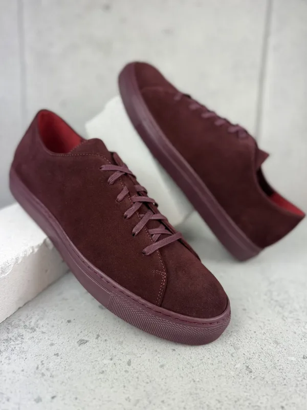 Bordowe sneakersy Fotyn — Konopka Shoes