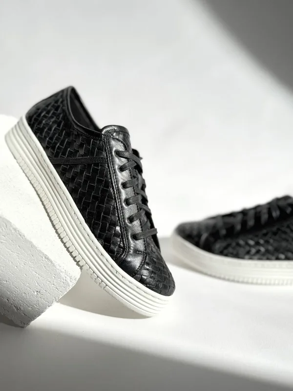 Czarne sneakersy Fabio — Konopka Shoes