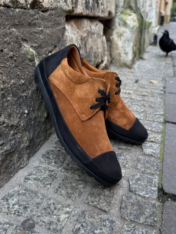 Brązowe sneakersy Owen — Konopka Shoes