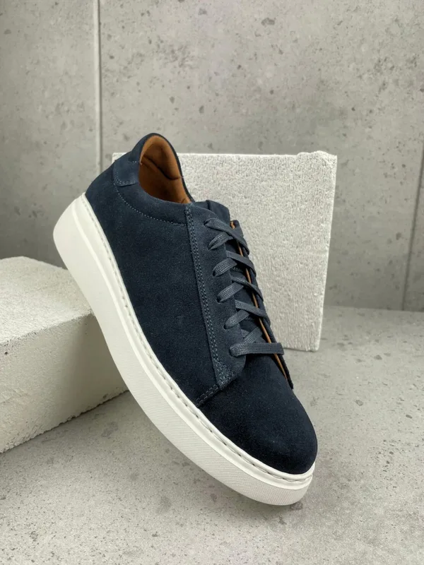 Granatowe sneakersy Piper — Konopka Shoes