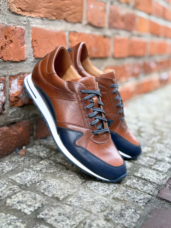 Brązowe sneakersy Denis — Konopka Shoes
