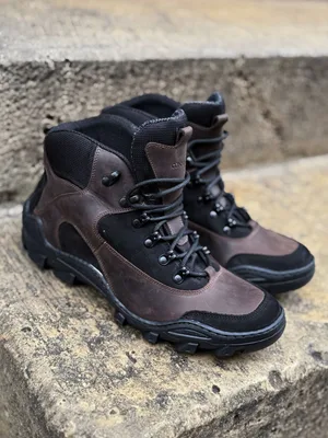 Brązowe trzewiki Magnus — Konopka Shoes