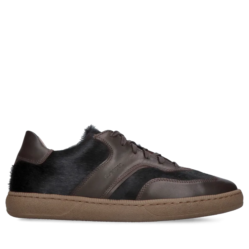 Brązowe sneakersy Lumi — Konopka Shoes