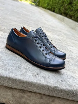 Granatowe sneakersy Ksawery — Konopka Shoes