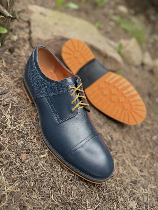 Granatowe półbuty Philipp — Konopka Shoes
