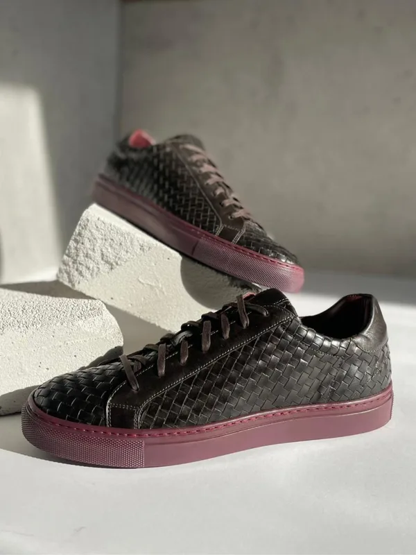 Brązowe sneakersy Fotyn — Konopka Shoes