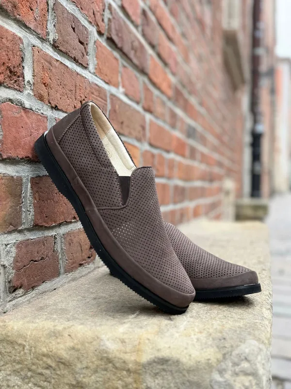 Brązowe półbuty Lars — Konopka Shoes