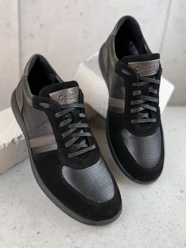 Czarne sneakersy Edgar — Konopka Shoes