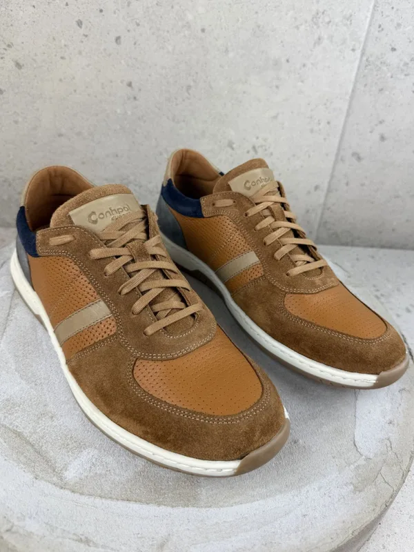 Brązowe sneakersy Edgar — Konopka Shoes