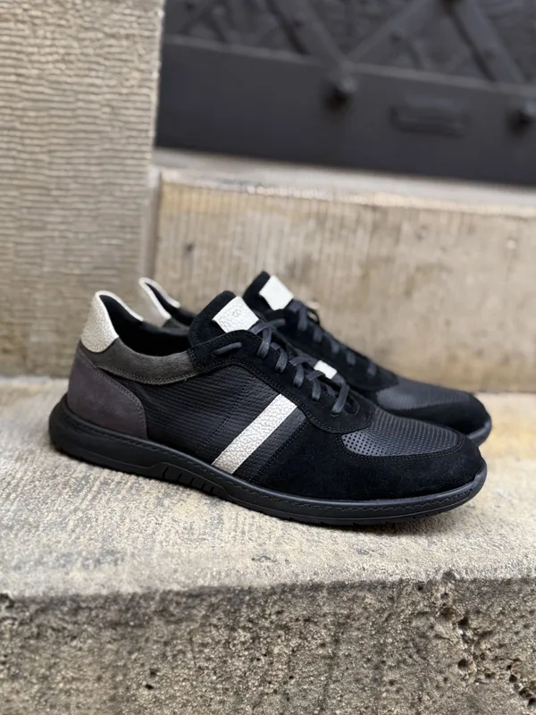 Czarne sneakersy Edgar — Konopka Shoes