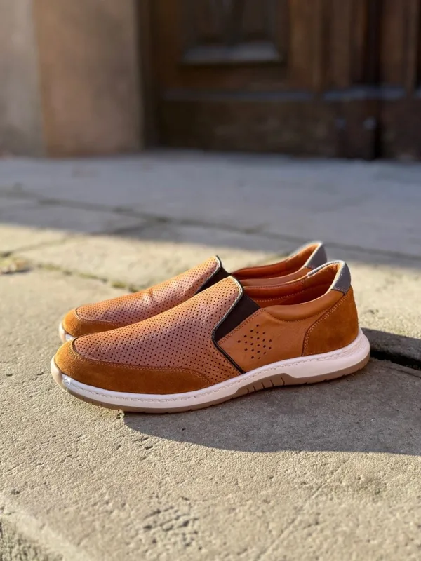 Brązowe półbuty Edgar — Konopka Shoes
