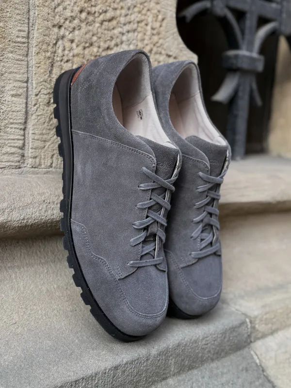 Szare sneakersy Enam — Konopka Shoes
