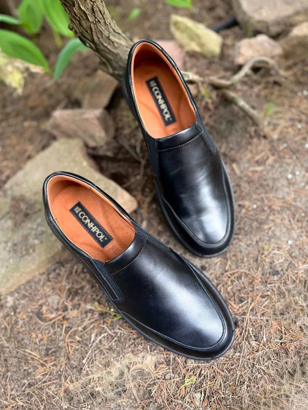Czarne półbuty Edgar — Konopka Shoes