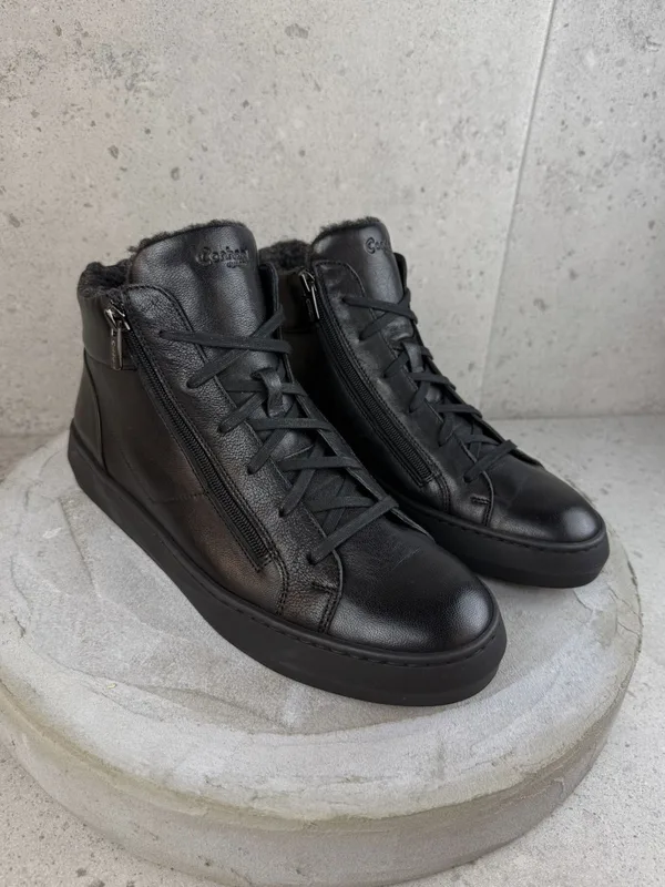 Czarne trzewiki Fotyn — Konopka Shoes