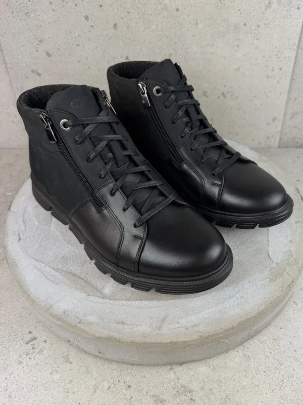 Czarne trzewiki Markus — Konopka Shoes