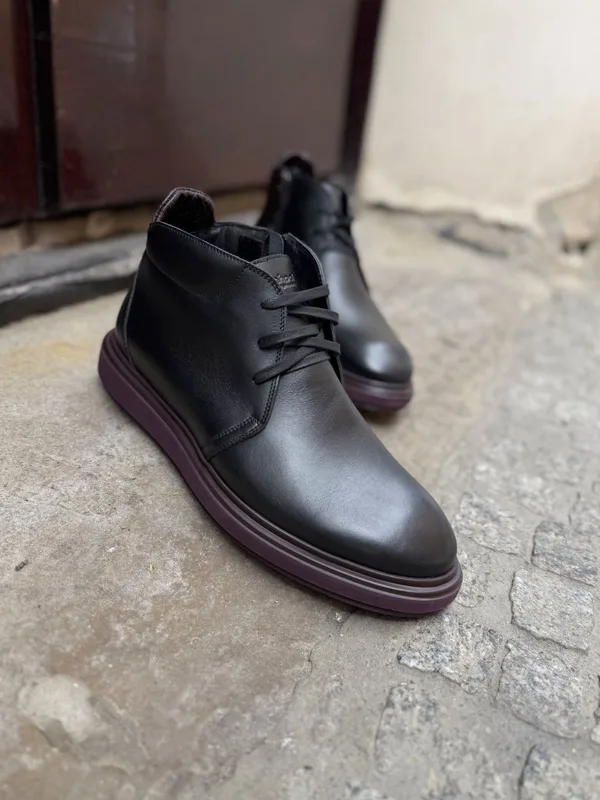 Czarne trzewiki Noah — Konopka Shoes