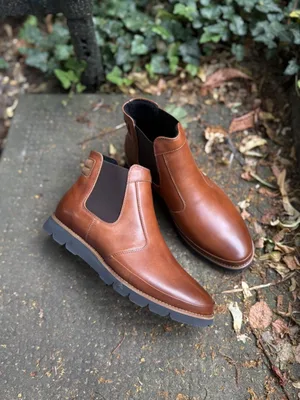 Brązowe sztyblety Kimi — Konopka Shoes