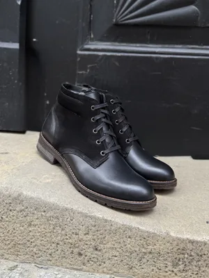 Czarne trzewiki Maxim — Konopka Shoes