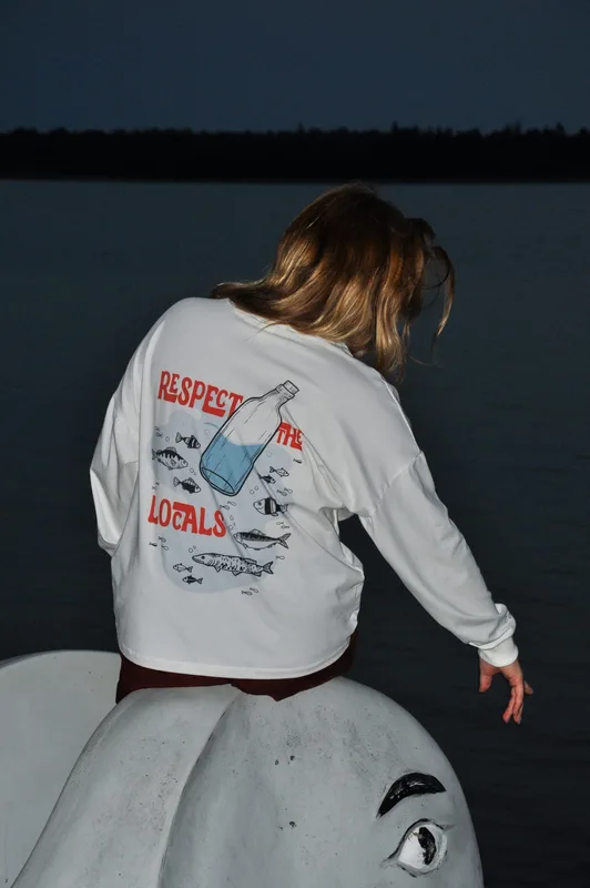 Longsleeve Respect the locals — Last Sunny Days