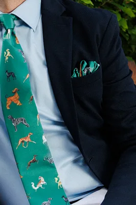 Poszetka zielona Charty — LOANI