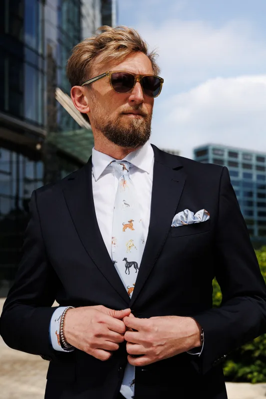 Krawat błękitny Charty — LOANI