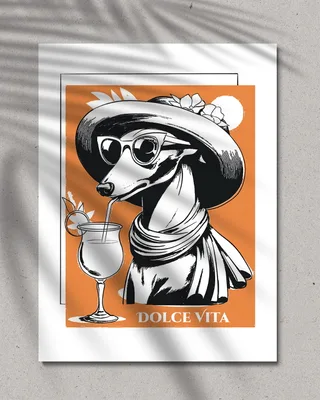 Plakat z nutą włoskiego Dolce Vita — LOANI