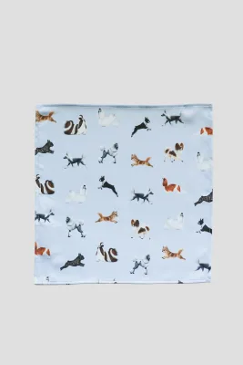 Poszetka błękitna Toy Dogs — LOANI