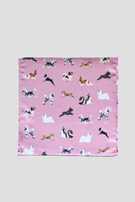 Poszetka różowa Toy Dogs — LOANI