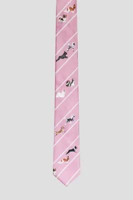 Krawat różowy Toy Dogs — LOANI