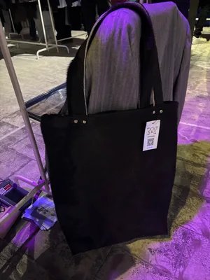 SHOPPER BAG BLACK COW HAIR — mkuzniacka