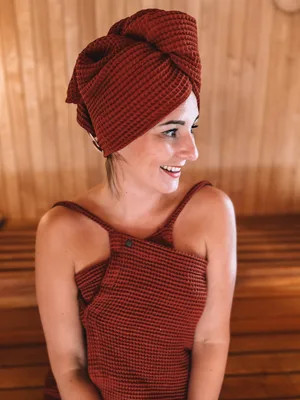 Turban na włosy wafelek — No Pewnie